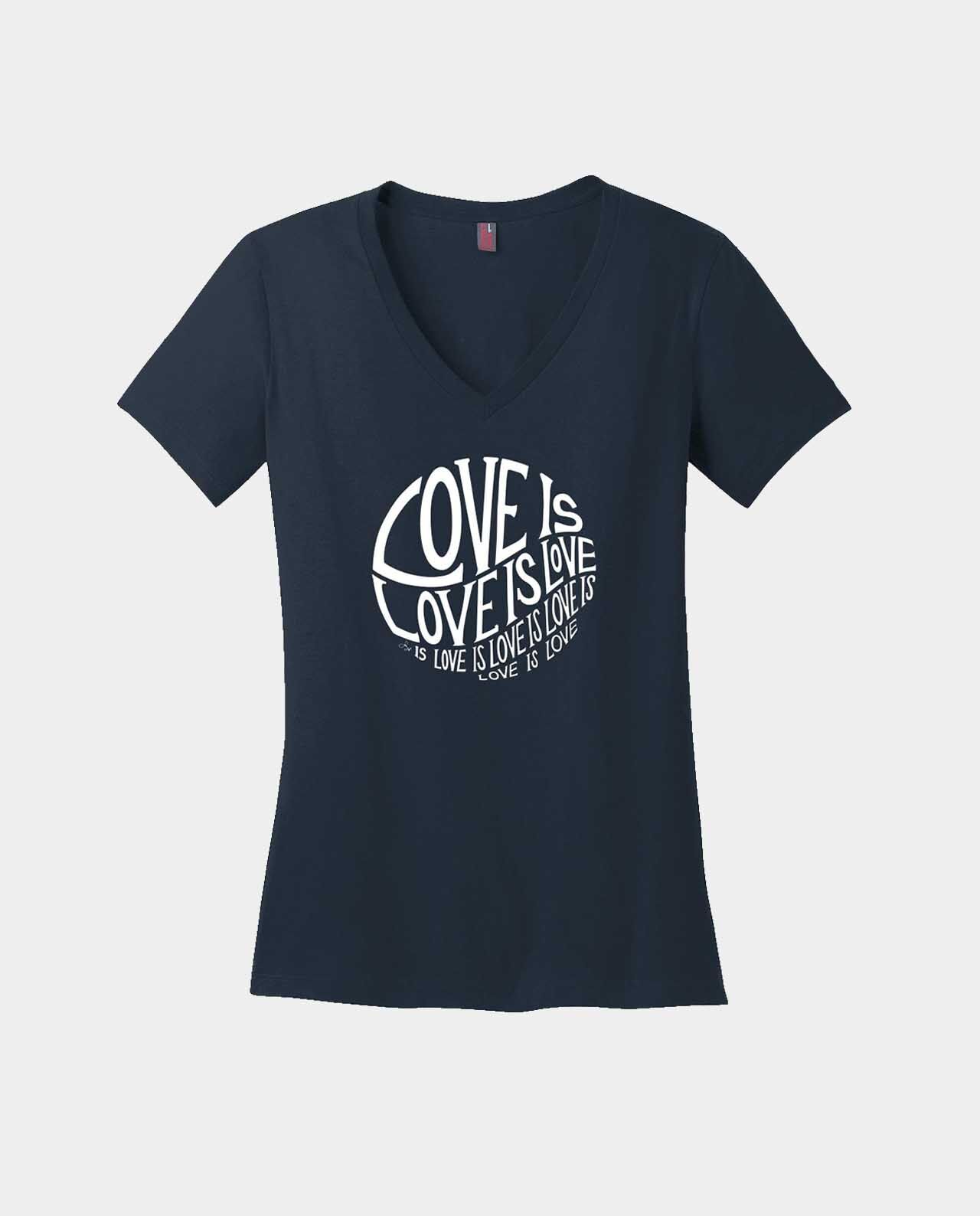 Circle of Love - Ladies' V-Neck - Teerico