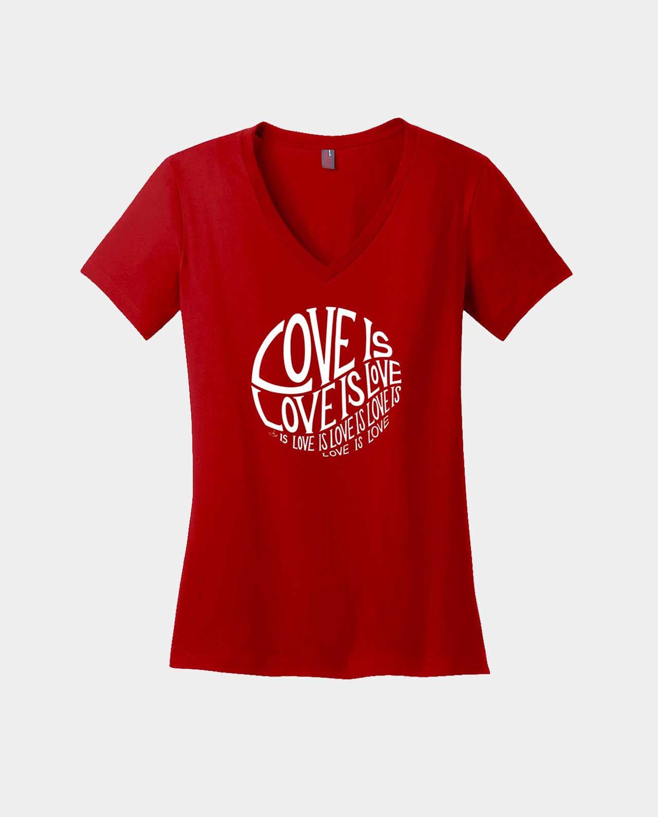 Circle of Love - Ladies' V-Neck - Teerico